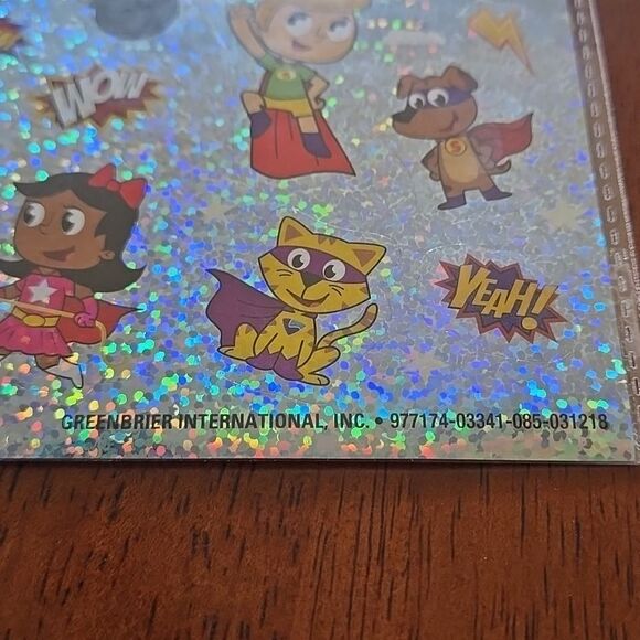 Jot Glitter hero boy girl sparkling sparkle shine fun Stickers 1-Pack unisex - Picture 3 of 14
